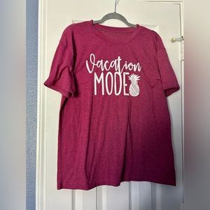 large or extra large women vacation t shirt